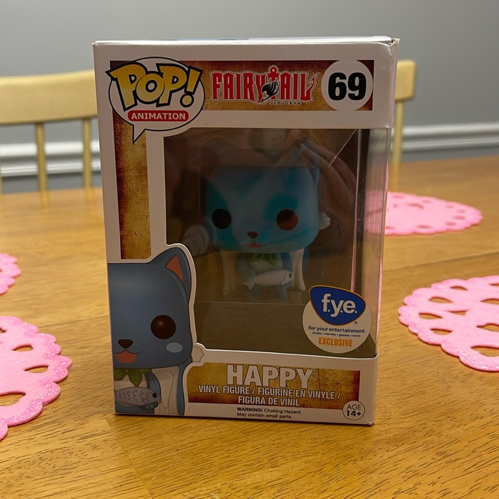 Fairytail Happy with Fish Funko Pop